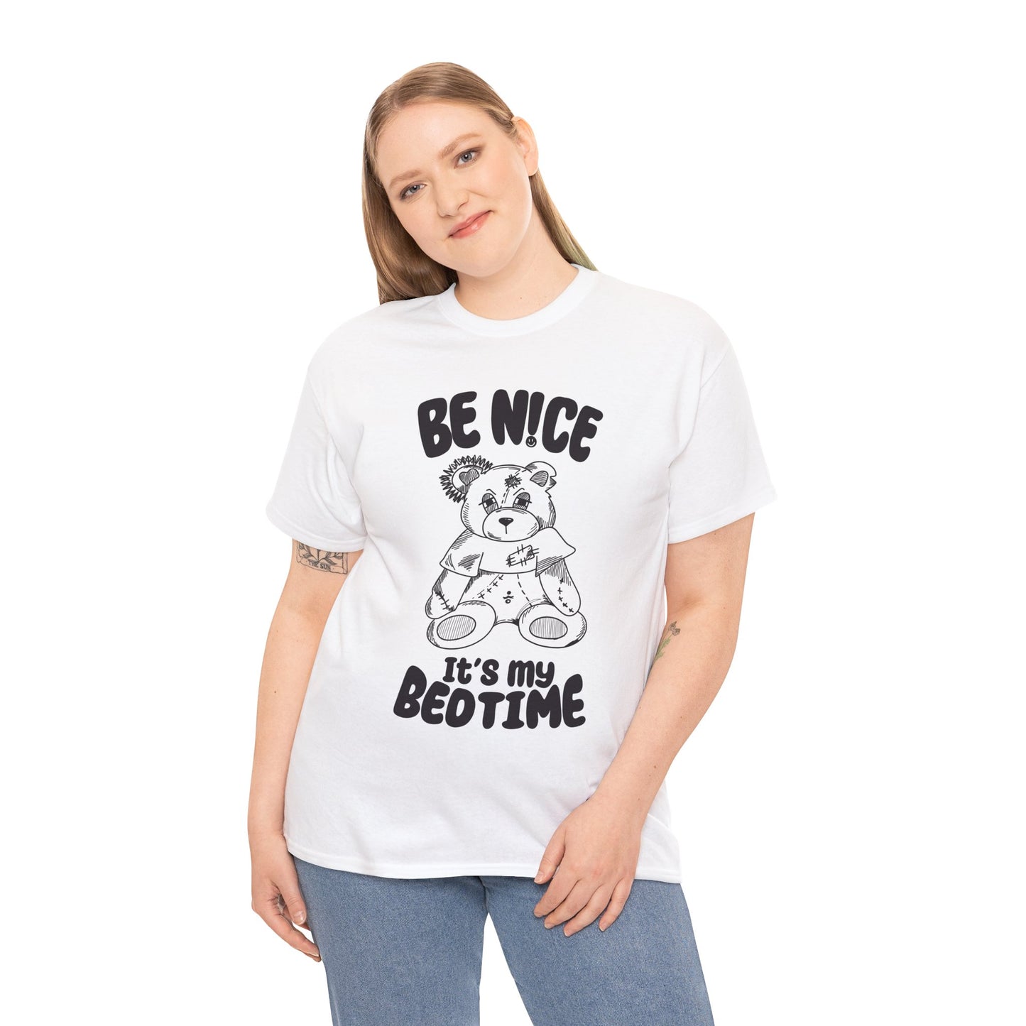 IT'S MY BEDTIME - White Unisex Heavy Cotton Tshirt