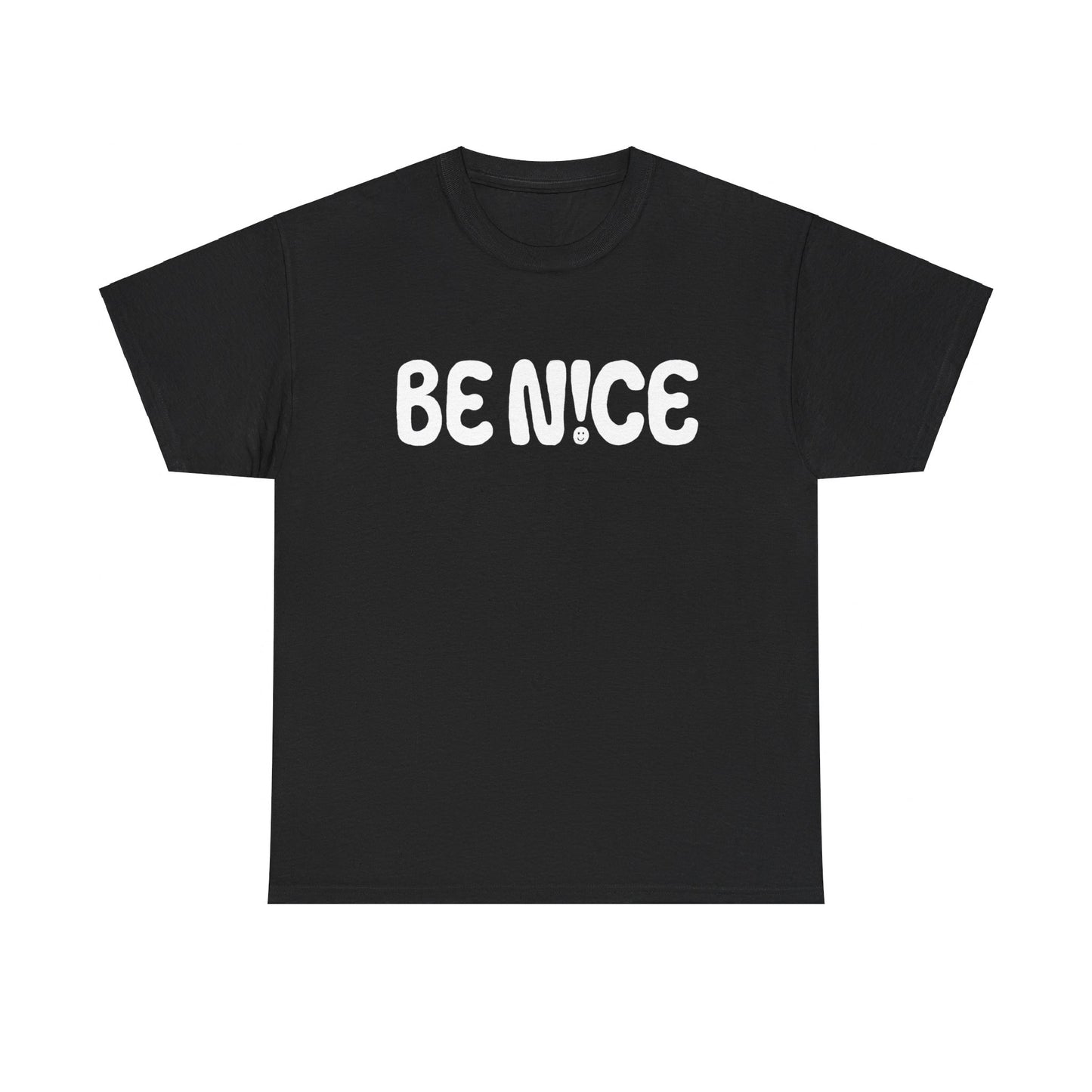 BE N!CE Band Logo - Black Unisex Heavy Cotton Tshirt