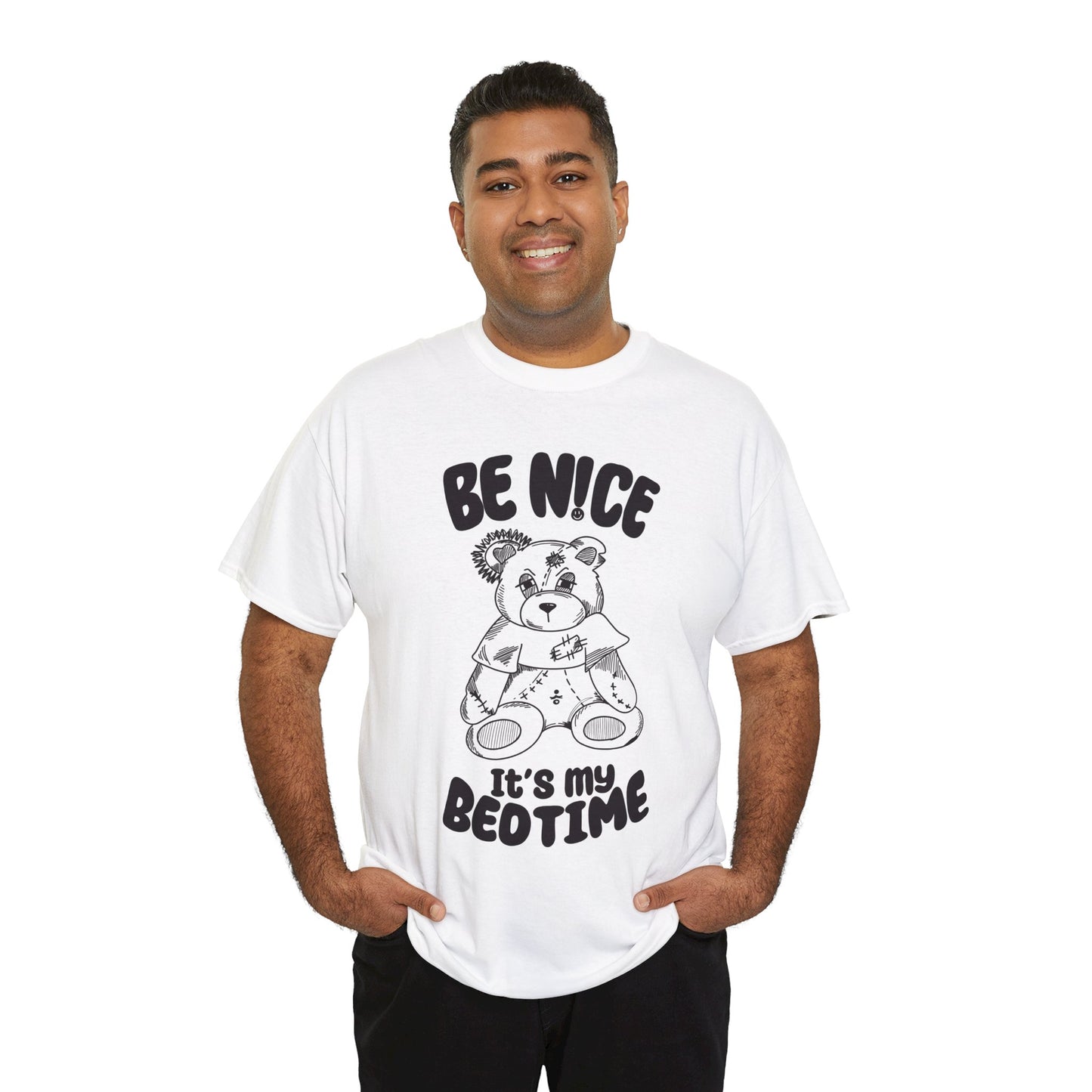 IT'S MY BEDTIME - White Unisex Heavy Cotton Tshirt